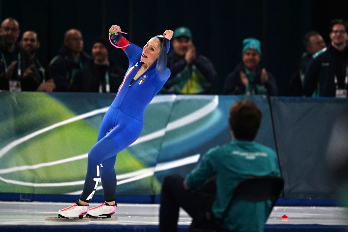 Lollobrigida skates to first Italian gold of Milan-Cortina Games